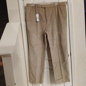 NWT Peter Christian tan corduroy pants size 46x31